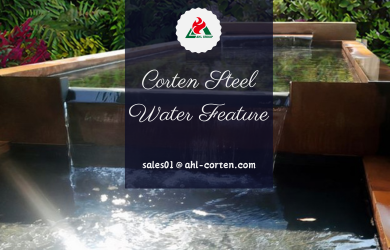 corten steel, corten steel water feature, corten steel water fountain